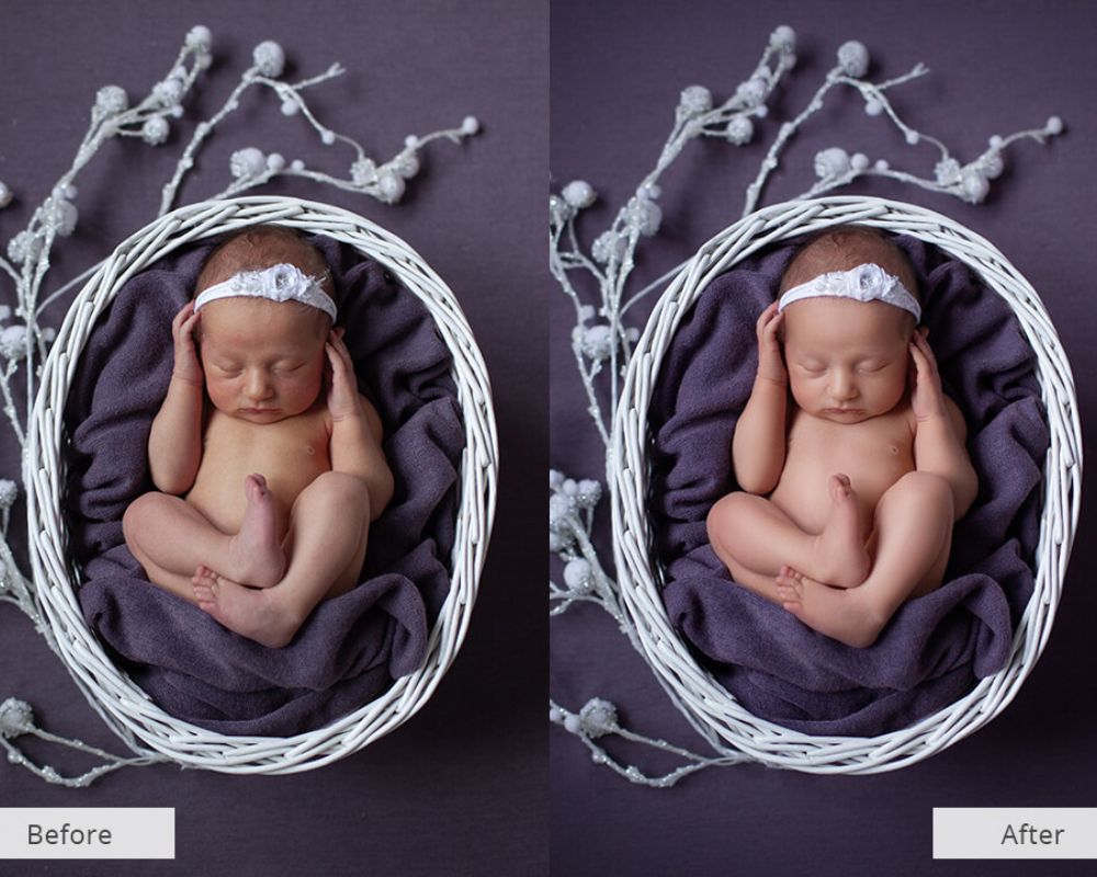 Application de retouche photo pour bébé
