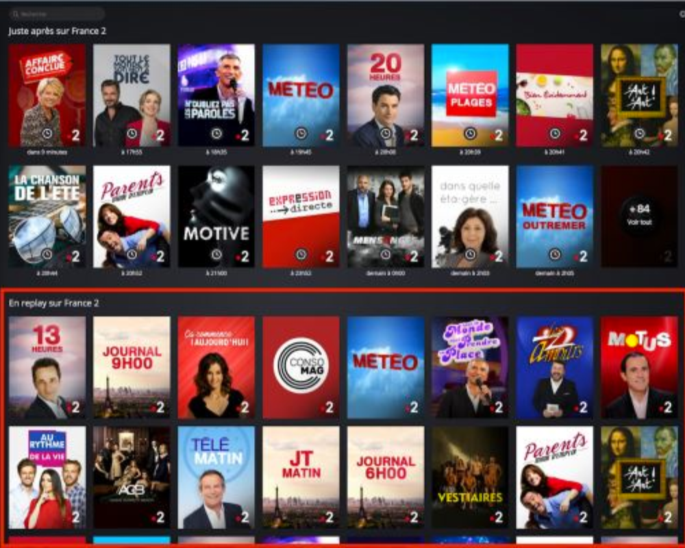 Application pour regarder la télévision