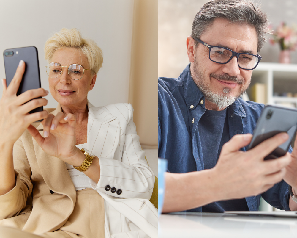 Application relationnelle pour trouver des partenaires sérieux 50+
