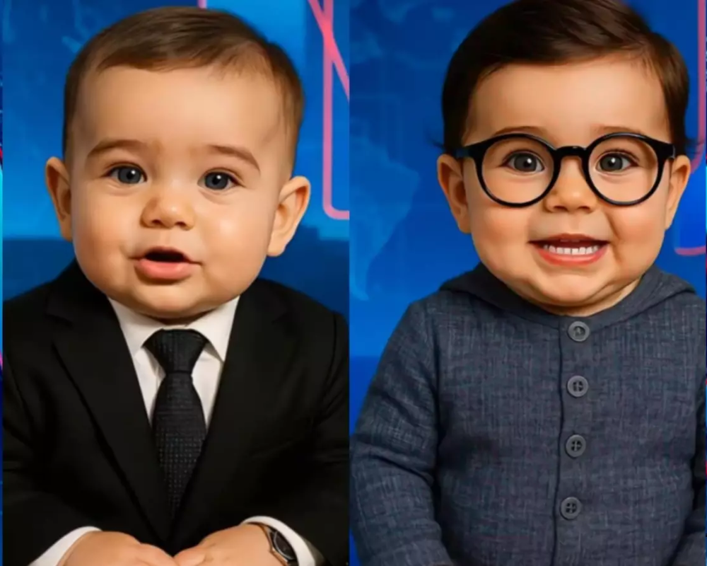 Votre photo comme bébé parlant